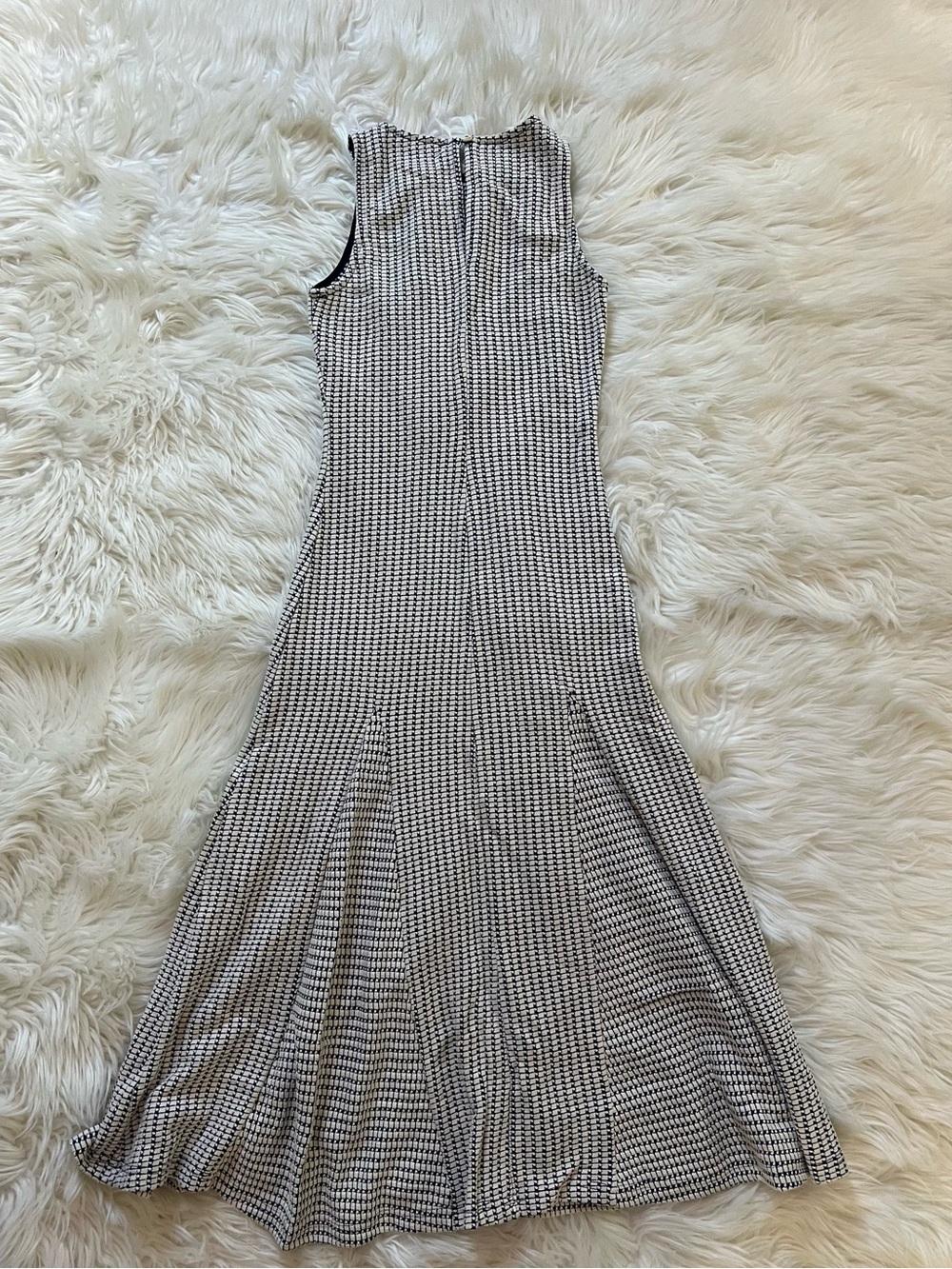 En Saison Cream and Navy Midi Dress - Picture 7 of 10